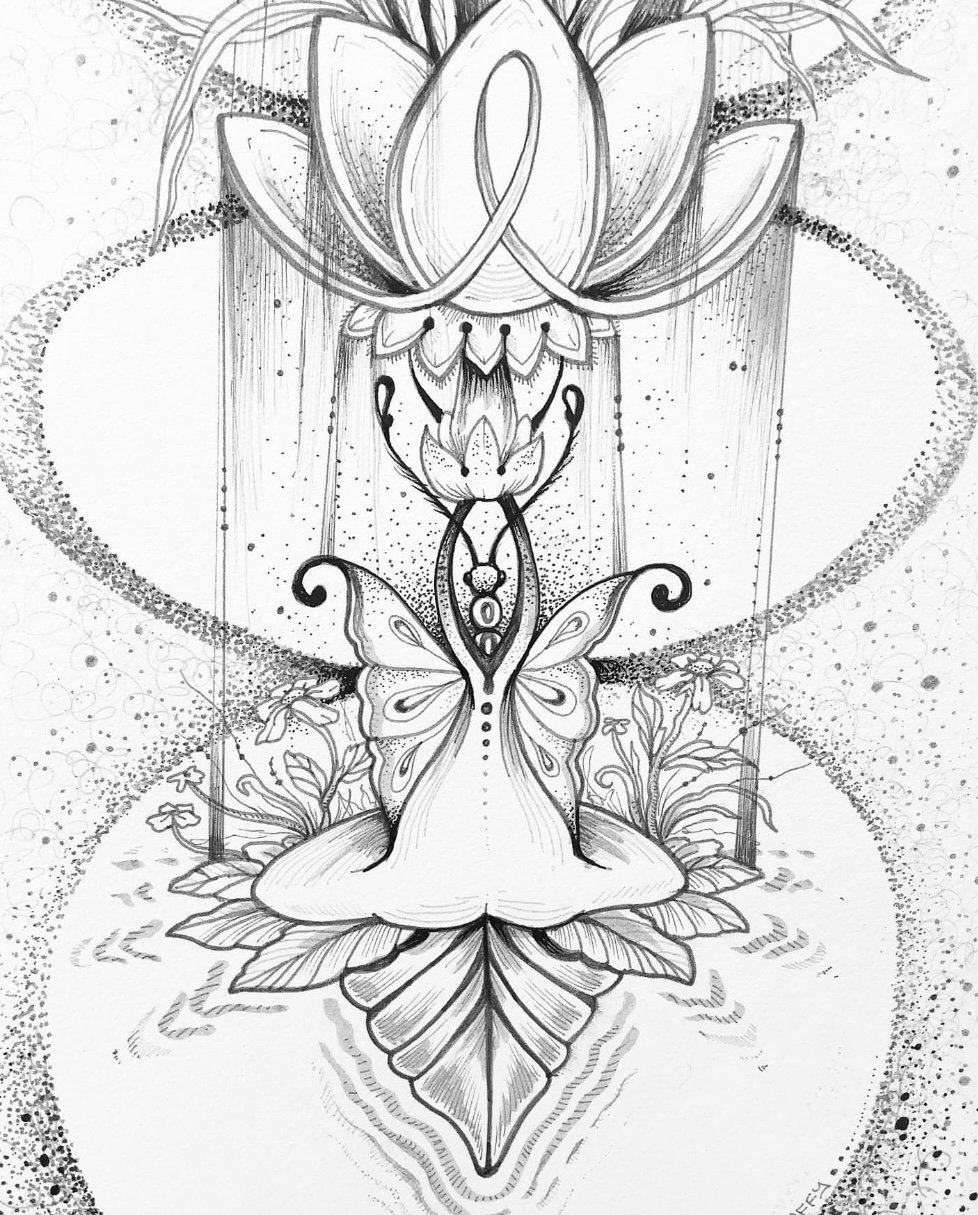 Image of Meditative Butterfly Lotus