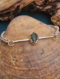 Image 3 of Ready to ship! Sterling Silver & Emerald Bracelet 