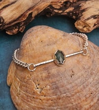 Image 1 of Ready to ship! Sterling Silver & Emerald Bracelet 
