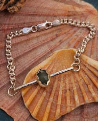 Image 6 of Ready to ship! Sterling Silver & Emerald Bracelet 
