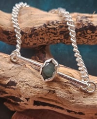 Image 4 of Ready to ship! Sterling Silver & Emerald Bracelet 