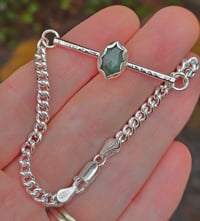 Image 8 of Ready to ship! Sterling Silver & Emerald Bracelet 