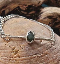 Image 9 of Ready to ship! Sterling Silver & Emerald Bracelet 