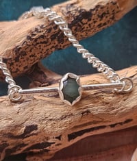 Image 10 of Ready to ship! Sterling Silver & Emerald Bracelet 