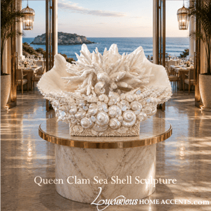 Image of Queen Clam Sea Shell Sculpture