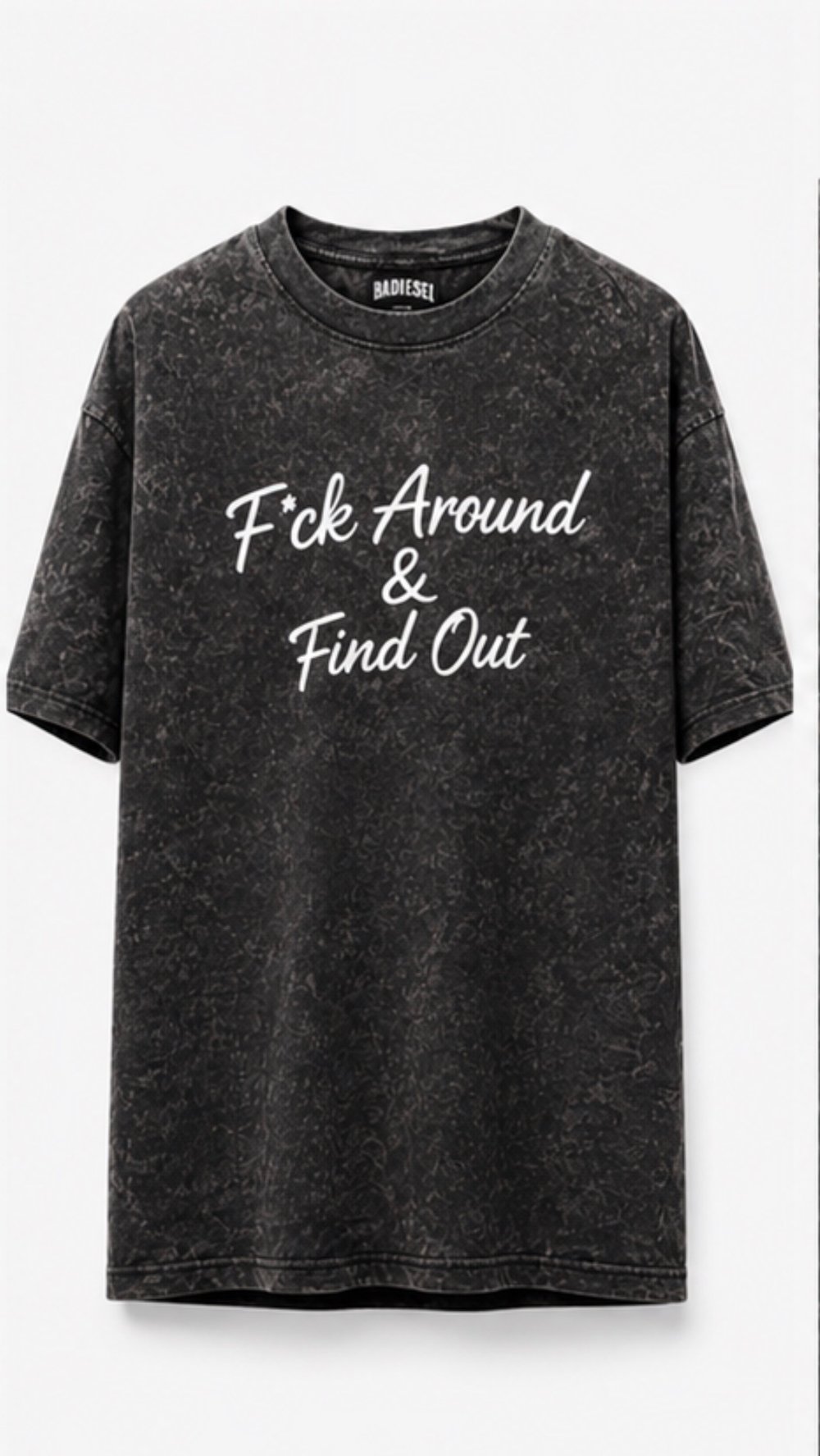 Image of F*ck around & find out washed tee brown 