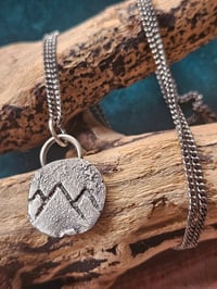 Image 9 of Ready to ship! Mens Mountain Necklace 