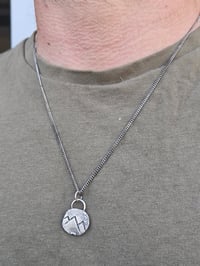 Image 12 of Ready to ship! Mens Mountain Necklace 