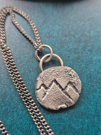 Image 4 of Ready to ship! Mens Mountain Necklace 