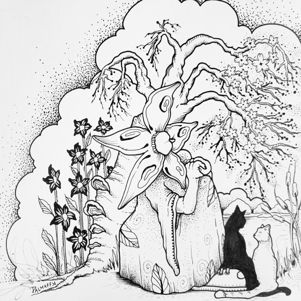 Image of Cat Times- AT Peace Drawing