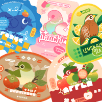 Image 2 of Fruit Labels - Die-cut Stickers