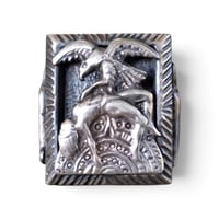 Image 2 of Vintage Massive Silver Sacrifice Souvenir Ring, c. 1940s
