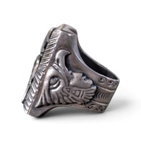 Image 4 of Vintage Massive Silver Sacrifice Souvenir Ring, c. 1940s