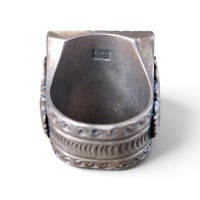 Image 7 of Vintage Massive Silver Sacrifice Souvenir Ring, c. 1940s