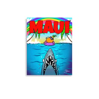 Image 1 of Maui Shark Attack Art Print