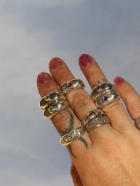 Image 2 of floie signet | amythest, garnet, peridot, citrine