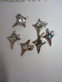 Image 4 of good luck star pendant | abalone  & mother of pearl 