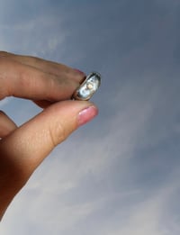 Image 3 of floie signet | mother of pearl, moonstone 