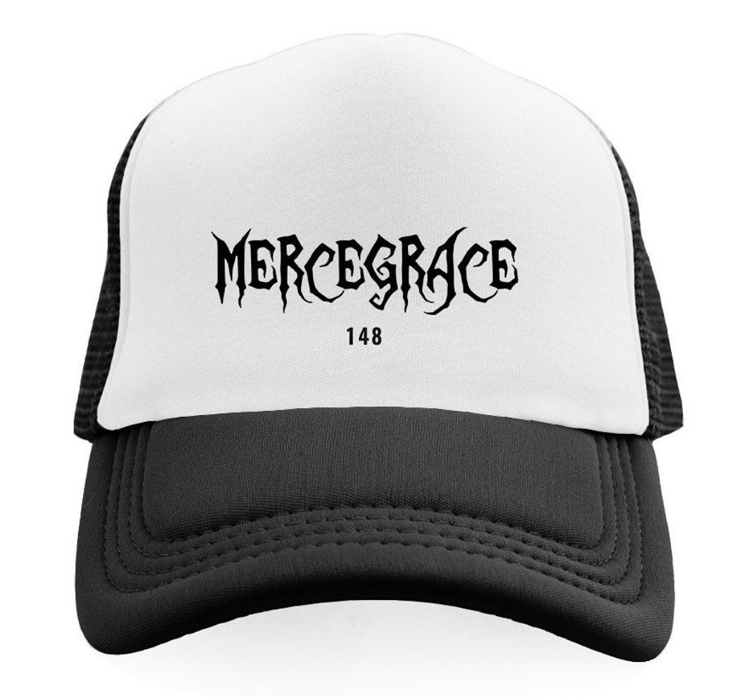 Image of black/white trucker hat