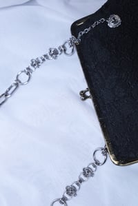 Image 2 of Handbag black with heart charm