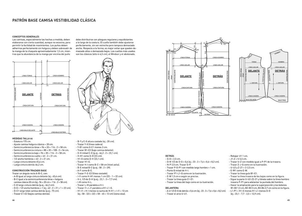 Image of TECNICAS DE PATRONAJE DE MODA MASCULINA