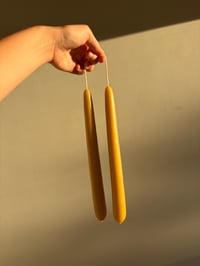 Image 2 of Hand-dipped Irish Beeswax Candle Pair