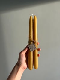Image 1 of Hand-dipped Irish Beeswax Candle Pair