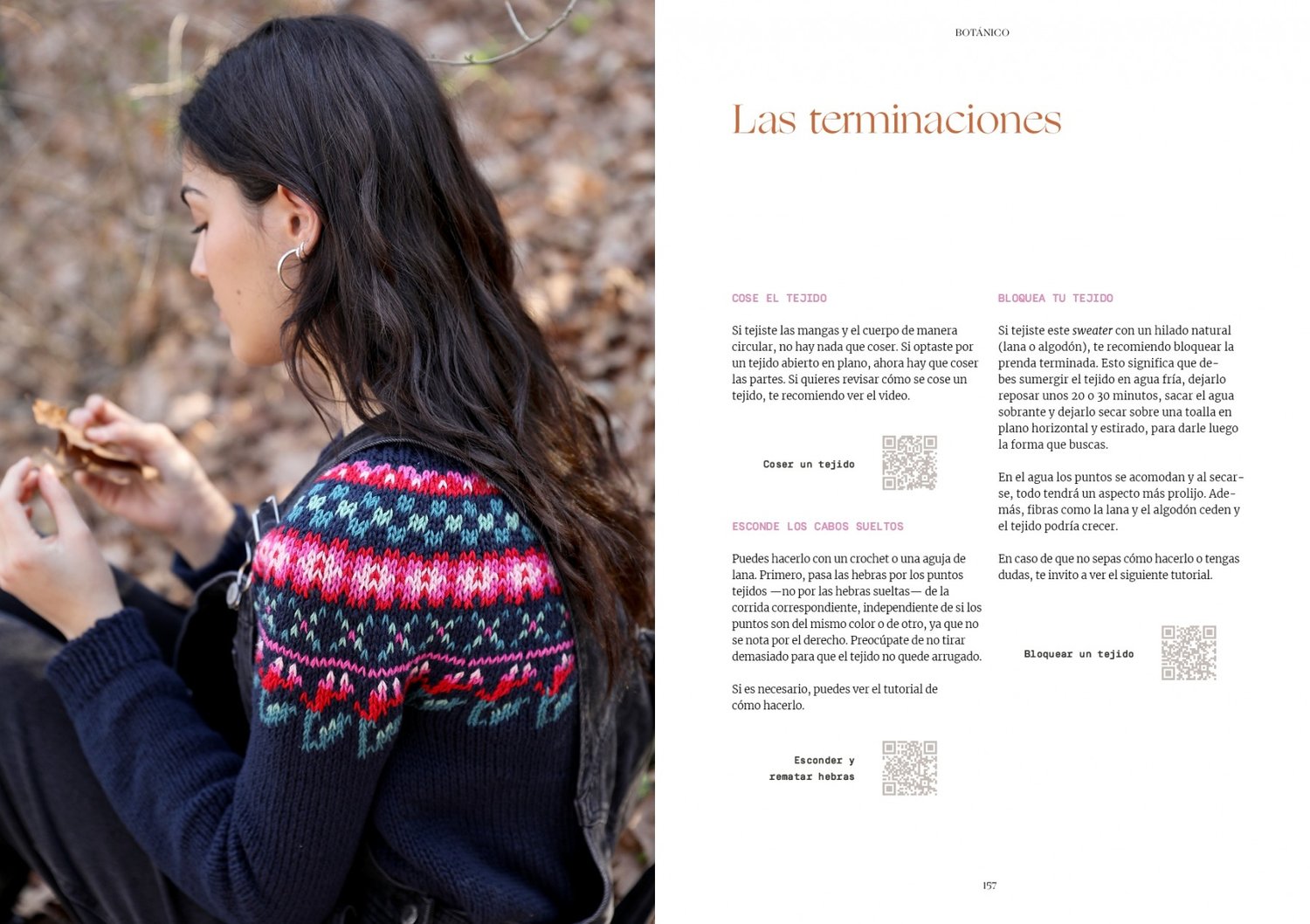 Image of Botánico. Tejer jacquard