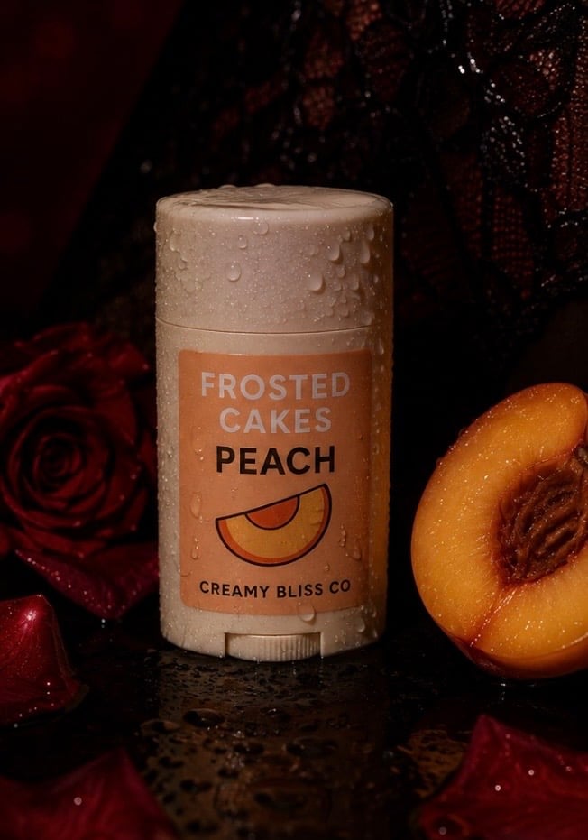 Peach Frosted Cake