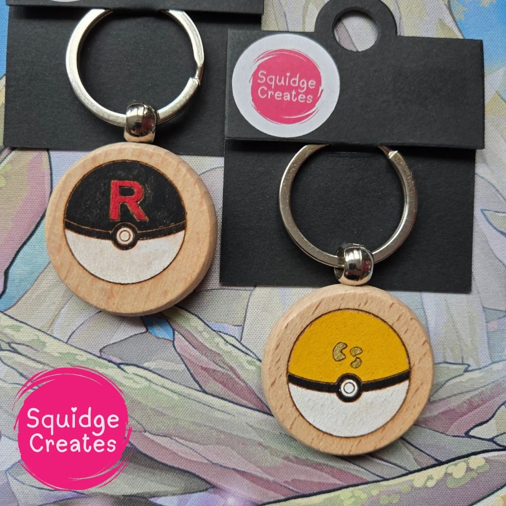 Image of PKBall Wooden Keyring