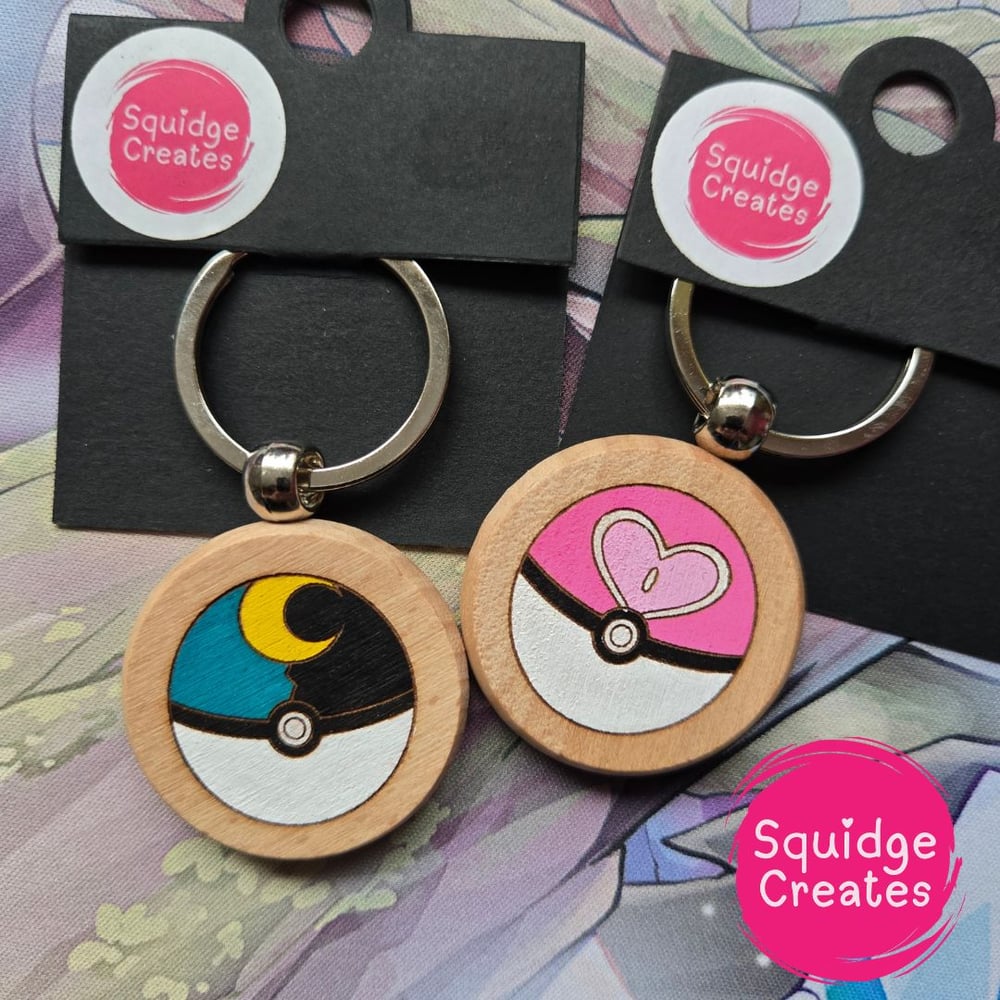 Image of PKBall Wooden Keyring