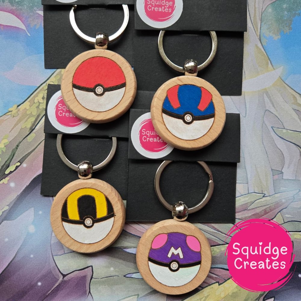 Image of PKBall Wooden Keyring