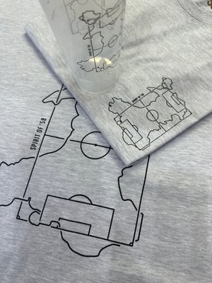 Image of ‘Cymru Football Nation’ T  Shirt in Heather Grey