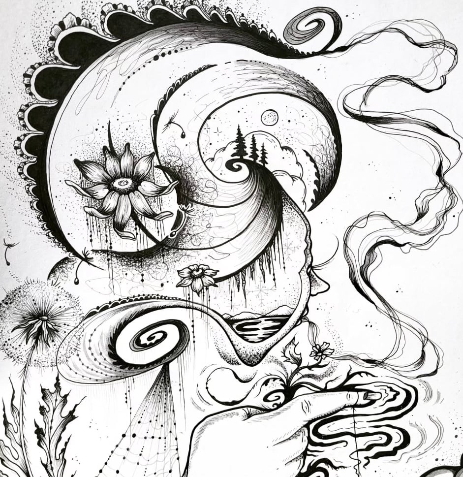 Image of Spider Womyn- Original Drawing