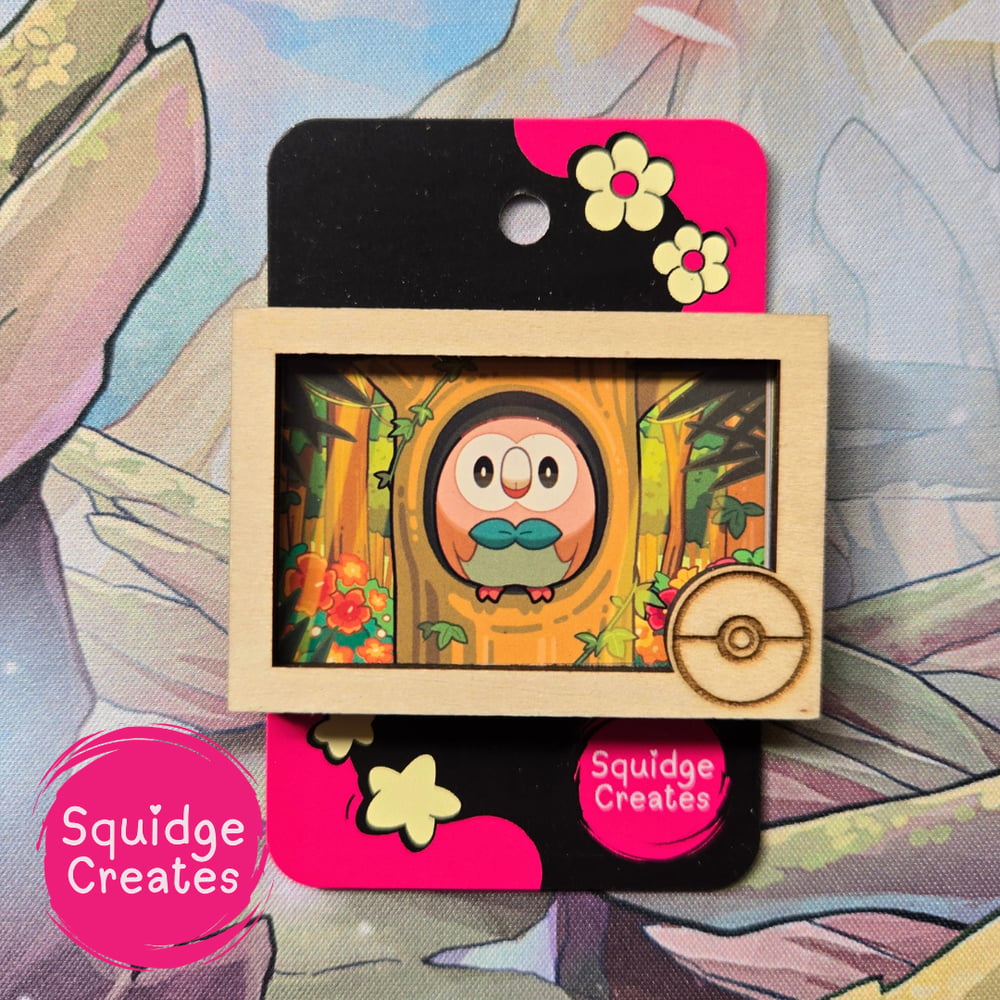 Image of PKMN Wooden Frame Magnet