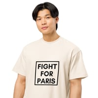 Image 2 of T-shirt FIGHT FOR PARIS — ECRU