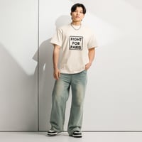 Image 3 of T-shirt FIGHT FOR PARIS — ECRU