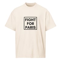 Image 1 of T-shirt FIGHT FOR PARIS — ECRU