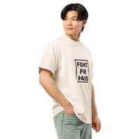 Image 4 of T-shirt FIGHT FOR PARIS — ECRU