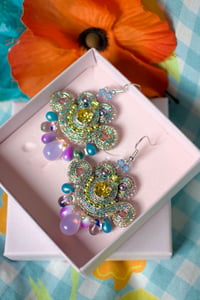 Image 2 of Mini Earrings - Metal Rainbow - Fermoirs Argent 925