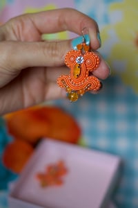 Image 4 of Miracle Earrings - Tangerine - Fermoirs Argent 925