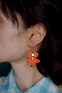 Image 2 of Miracle Earrings - Tangerine - Fermoirs Argent 925
