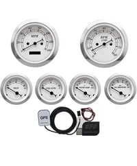 Image 2 of 85mm - 52mm Motor Meter Classic Style Gauges - Electronic or GPS Speedo Set of 6