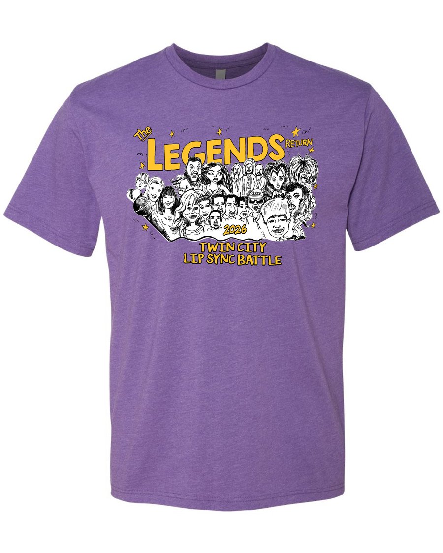 Image of ADULT Twin City Lip Sync Legends Return Official Tee- Pre Order