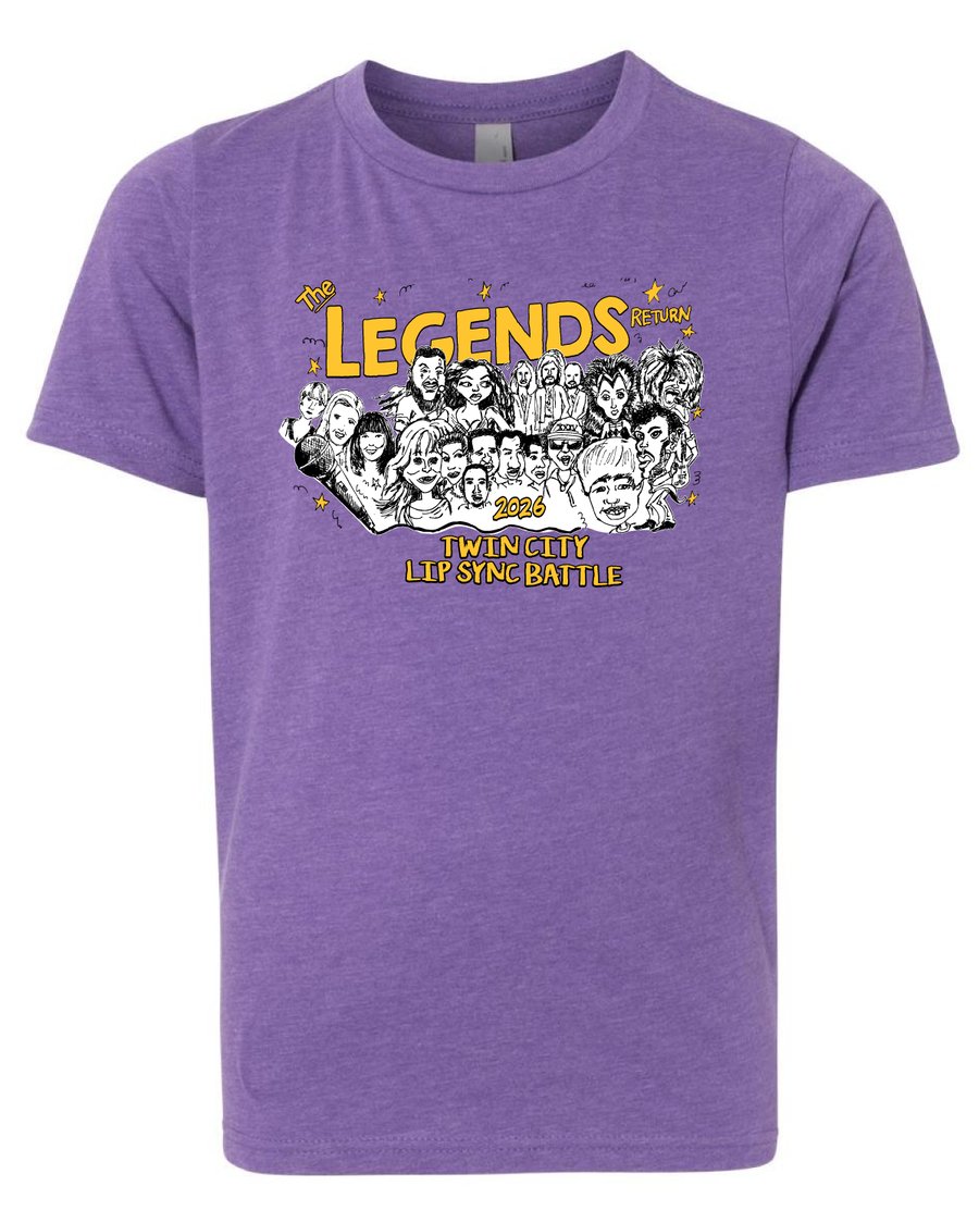 Image of YOUTH Twin City Lip Sync Legends Return Official Tee- PRE Order