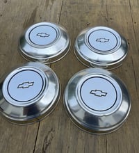 Image 1 of 77’ Chevy NOVA Hubcap Adapters for Coy's, Boyd, Speedway, or Detroit Steel Wheels...