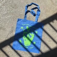 TOTE BAG SERIGRAFIA ∙ azul y verde ∙ david byrne