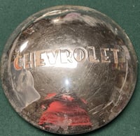 Image 1 of Chevy Script 8" Hubcap Adapters for Detroit Steel Wheels Only - Set of 4