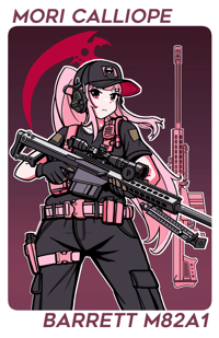 Calli M82A1 Art Print