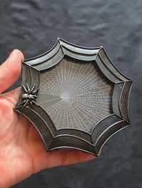 Image 1 of Beautiful Spider detail framed preserved web - B